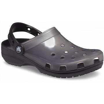 Zuecos Crocs Classic Translucent Hombre Negros | Mexico 0765AHKP